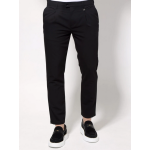 Life Style Butiken Ανδρικό Υφασμάτινο Παντελόνι με πιέτες LS14694-1 Black